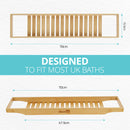 Homiu Bamboo Bath Caddy