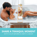 Bamboo Bath Caddy Bathtub Tray Bathroom Accessories