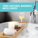 Bamboo Bath Caddy Bathtub Tray Bathroom Accessories