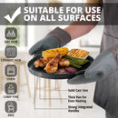 Homiu Cast Iron Griddle Pan with Handles – 31cm diameter