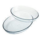 Homiu 2-Piece Glass Casserole Dishes – Oven, Microwave & Freezer Safe