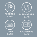 Homiu 2-Piece Glass Casserole Dishes – Oven, Microwave & Freezer Safe