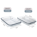 Homiu 2-Piece Glass Casserole Dish Set – Oven & Freezer Safe Bakeware
