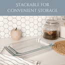 Homiu 2-Piece Glass Casserole Dish Set – Oven & Freezer Safe Bakeware