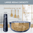 Homiu Black Marble Pestle and Mortar – Large 14.5cm Diameter