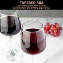 Homiu Florence Collection Red Wine Glasses Set of 6 – 400ml