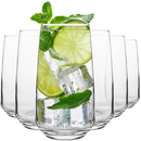 Homiu Florence Collection Highball Tumbler Glasses Set of 6 – 480ml