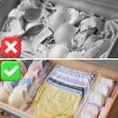 Homiu 8 Pack Drawer Dividers Plastic