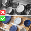 Homiu 8 Pack Drawer Dividers Plastic
