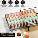 Homiu Nespresso Vertuo Coffee Pod Holder – 40 Pod Storage Drawer & Machine Stand