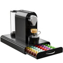 Homiu Nespresso Coffee Pod Holder – 60 Pod Storage Drawer & Machine Stand