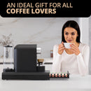 Homiu Nespresso Coffee Pod Holder – 60 Pod Storage Drawer & Machine Stand