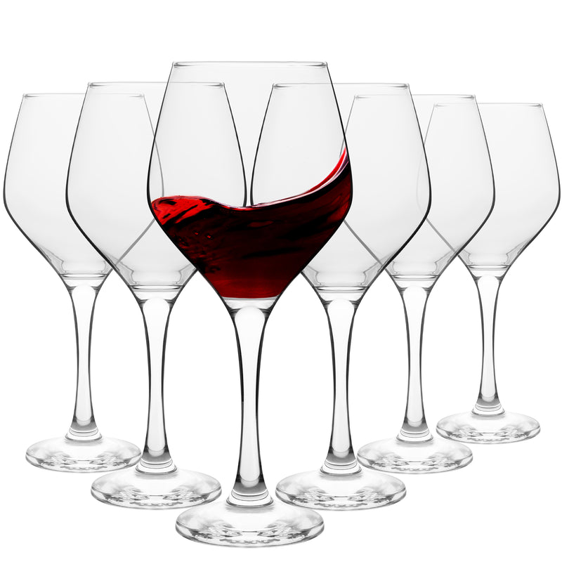 Homiu Large Red Wine Glasses Set of 6