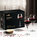 Homiu Napoli Red Wine Glasses Set of 6 – 440ml Elegant Glassware