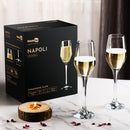 Homiu Napoli Champagne Flutes Set of 6 – 230ml Party Glasses