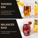 Homiu Napoli Highball Glasses Set of 6 – 495ml Tumblers