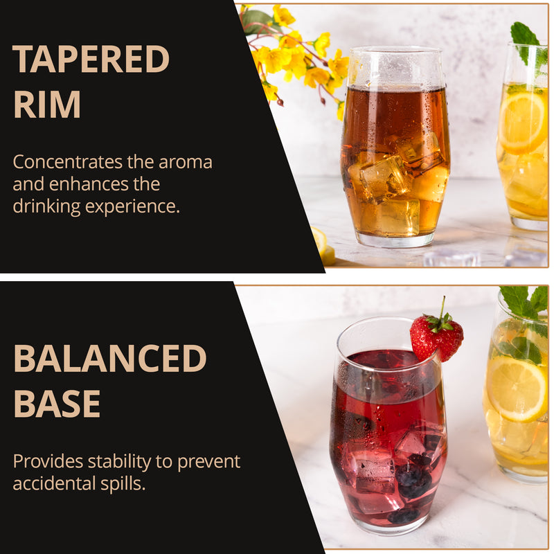 Highball Tumbler Glass Set of 6 495ml