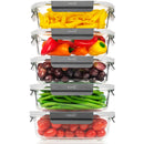 Homiu 5 Pack Glass Meal Prep Containers – Airtight & Oven Safe