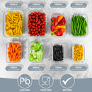 Homiu 8 Pack Glass Meal Prep Containers – Airtight & Oven Safe
