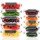 Homiu 10 Pack Glass Meal Prep Containers – Airtight, Leak-Proof, BPA-Free