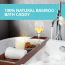 Bamboo Bath Caddy Bathtub Tray Bathroom Accessories