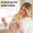 Homiu Non-Slip Ultra-Slim Kids Velvet Hangers with 360-degree Swivel Hook - 30-Pack