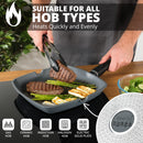 Homiu 29cm Non-Stick Griddle Pan with Detachable Handle
