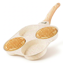 Homiu 4-Hole Non-Stick Egg Pan - White
