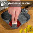Homiu 4-Hole Non-Stick Egg Pan - Dark Grey