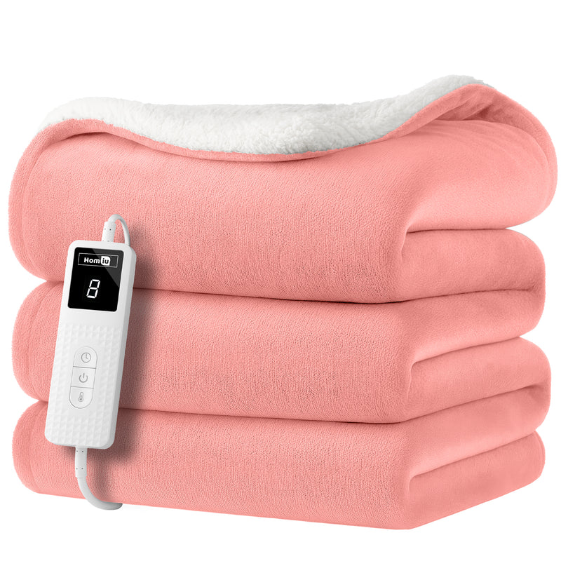 Electric Heated Throw – Soft Sherpa & Fleece Blanket for Everyday Comfort