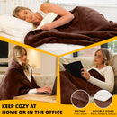 Electric Heated Throw – Soft Sherpa & Fleece Blanket for Everyday Comfort