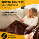 Electric Heated Throw – Soft Sherpa & Fleece Blanket for Everyday Comfort