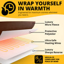 Electric Heated Throw – Soft Sherpa & Fleece Blanket for Everyday Comfort