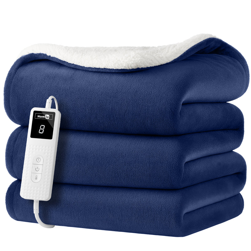 Electric Heated Throw – Soft Sherpa & Fleece Blanket for Everyday Comfort