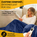 Electric Heated Throw – Soft Sherpa & Fleece Blanket for Everyday Comfort