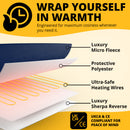 Electric Heated Throw – Soft Sherpa & Fleece Blanket for Everyday Comfort