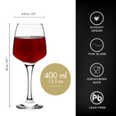 Homiu Red Wine Glasses Set of 6 – 400ml | Florence Collection