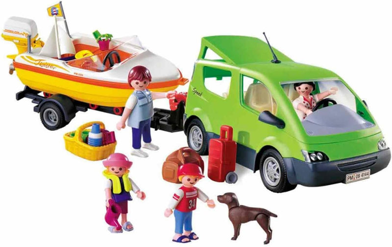 Playmobil 4144 Family Van with Boat and Trailer