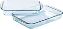 Homiu 2-Piece Glass Casserole Dish Set – Oven & Freezer Safe Bakeware