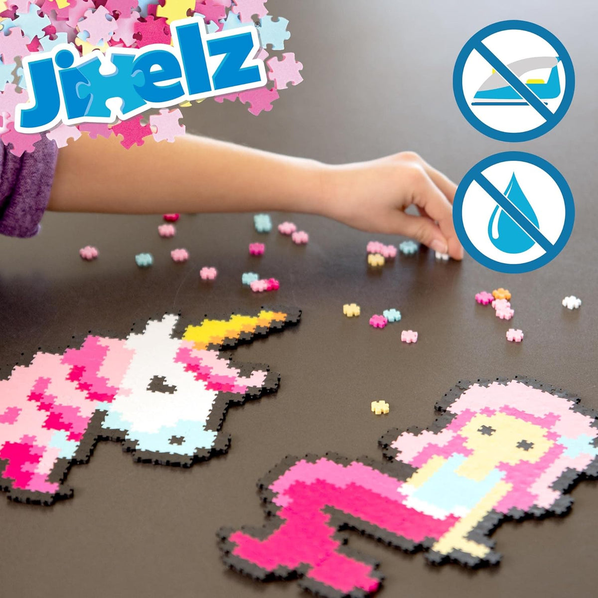 Pixel Art Puzzle Jixelz 700 Piece Fantasy Friends Set For Kids Ages 6 ...