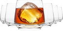 Homiu Florence Whiskey Glass Set | 6 Tumblers, 345 ML | Dishwasher Safe