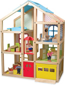 Melissa & Doug 12462 Wooden Hi-Rise Dollhouse