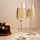 Homiu Florence Champagne Flutes Set | 6 x 230 ML Glasses