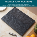 Homiu Black Marble Chopping Board - 40 x 30 x 1.5cm
