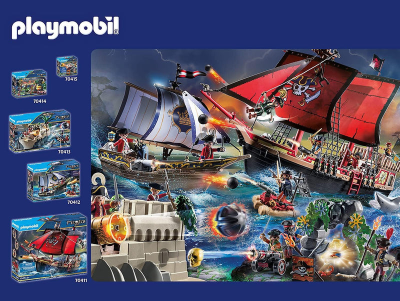 Playmobil 70322 Pirates Advent Calendar with Cannon and Treasure