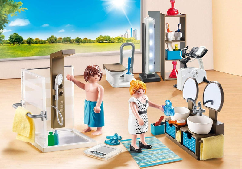 Playmobil 9268 City Life Bathroom with Working Lights