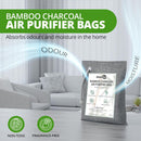 Homiu Bamboo Charcoal Air Purifying Bags – 4 Pack (200g) Natural Odour Eliminator