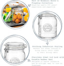 Bormioli Rocco Glass Storage Jar with Airtight Clip Lid - 750ml Officina 1825