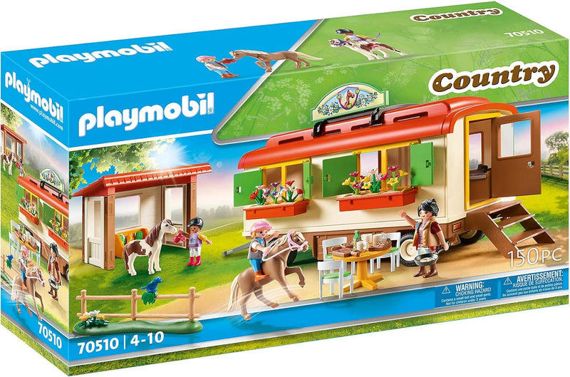 Playmobil Country 70510 Pony Shelter with Mobile Home