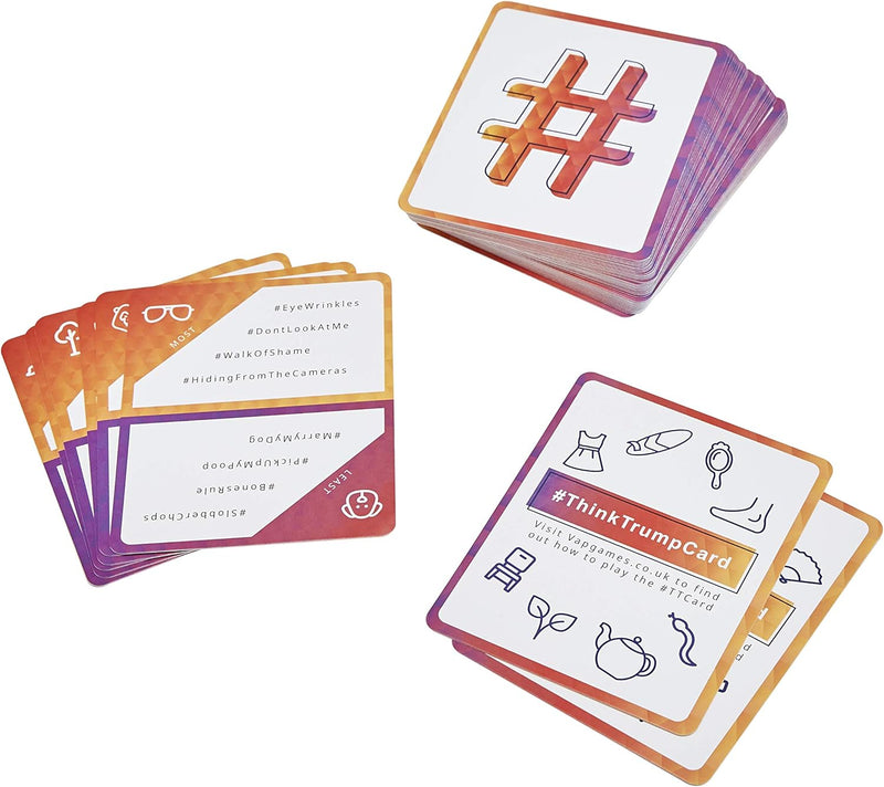 VAP Games Hashtag The Card Game, Perfect For Parties or Travel, Family Friendly, Great Gift Idea! Ages 13+
